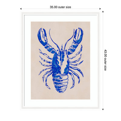 Framed Art Lobster by Nikita Jariwala