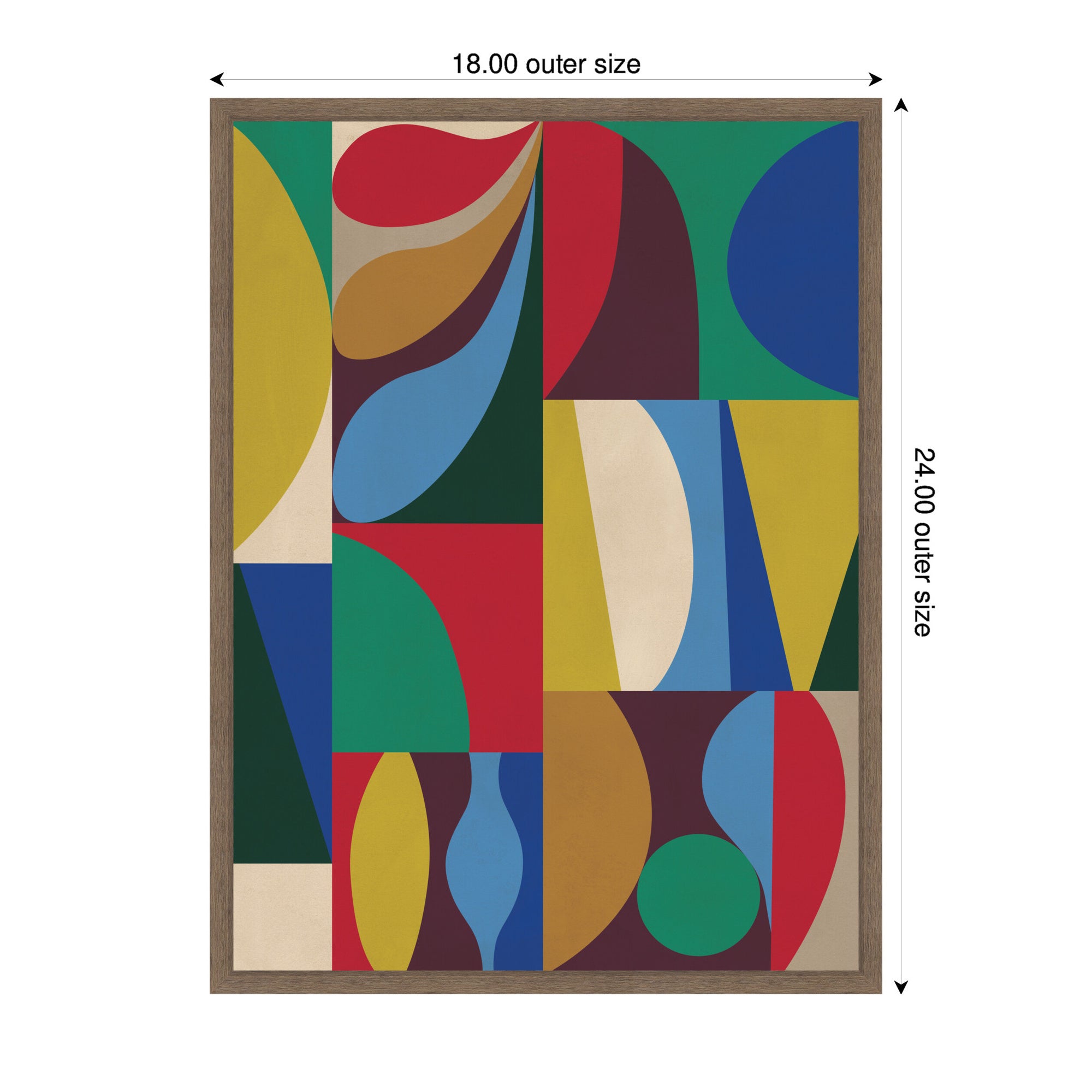 Abstract 04 by Rachel Lee Framed Canvas Wall Art Print