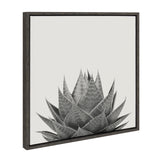Sylvie Haze Aloe Succulent Framed Canvas by The Creative Bunch Studio