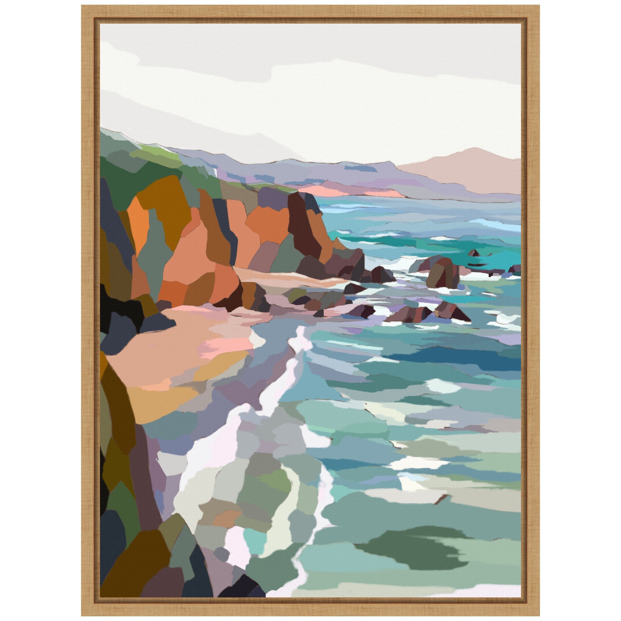 Sylvie Pho Beach Framed Canvas by Nikita Jariwala