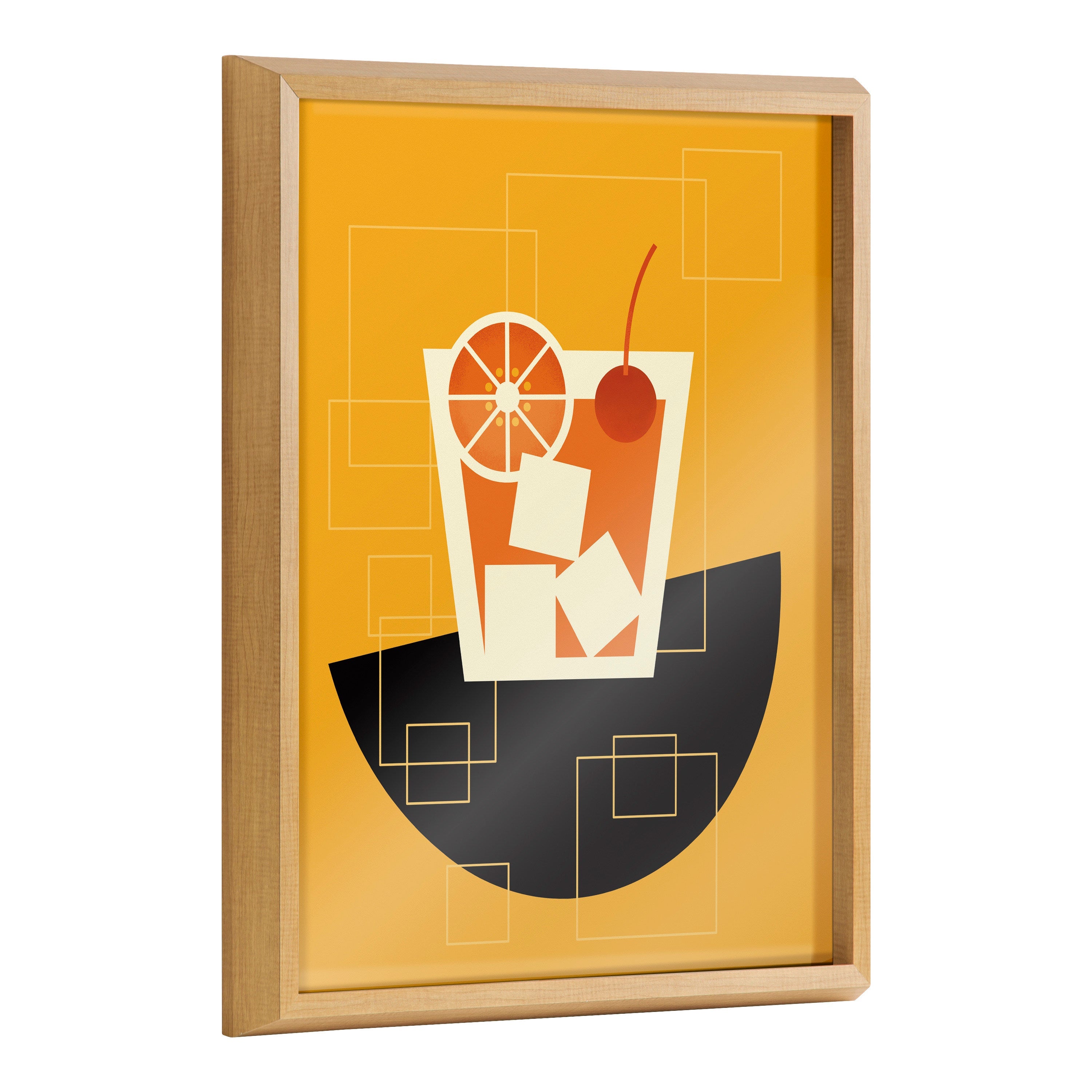 Blake Old Fashioned Framed Printed Art by Amber Leaders Designs