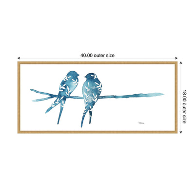 Sylvie Botanical Birds Framed Canvas by Julie Maida