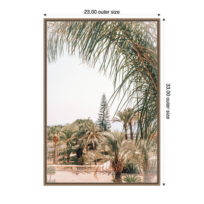 Sylvie Morning Walk to the Sea Framed Canvas by Alicia Abla