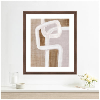 Framed Art rhythmic lines l by Nikita Jariwala