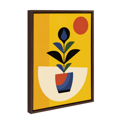 Sylvie Abstract Plant Framed Canvas by kateandlaurel - product image 2 for Resin Society