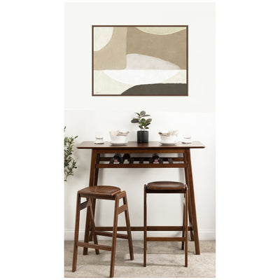 Abstract Neutral by Gabrielly Guedes Framed Canvas Wall Art Print
