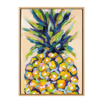 Sylvie Pineapple Study No 2 Framed Canvas by Rachel Christopoulos