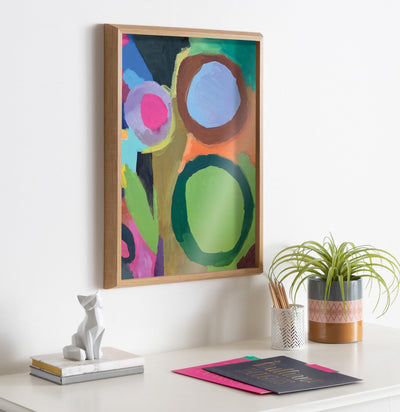 Blake Circle of Love Framed Printed Glass by Caleb Griswold by kateandlaurel - product image 5 for Resin Society