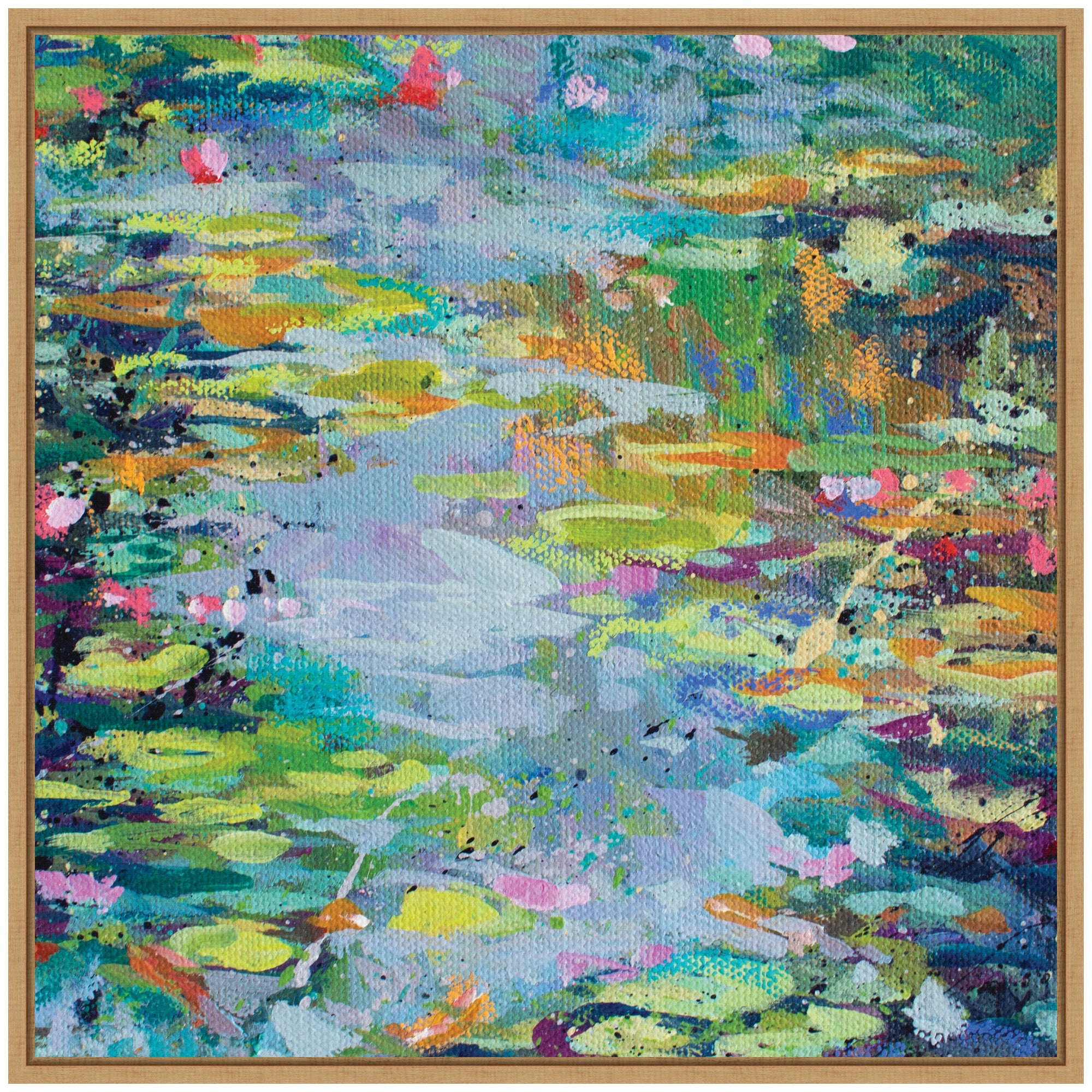 Sylvie Waterlilies at Giverny Framed Canvas by Rachel Christopoulos