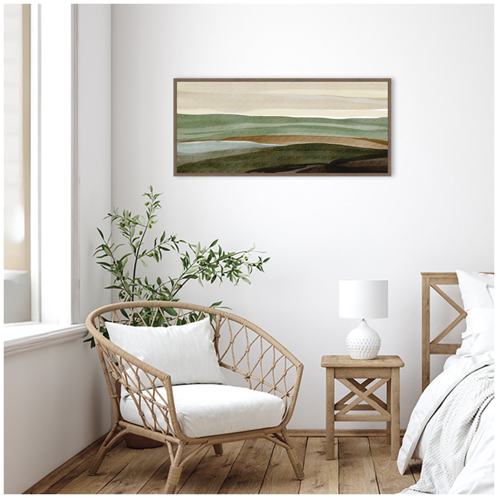 Natures Charm lll Panel by Nikita Jariwala Framed Canvas Wall Art Print