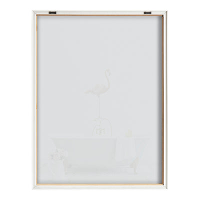 Blake Flamingo Cottage Bathroom Framed Printed Glass by kateandlaurel - product image 4 for Resin Society