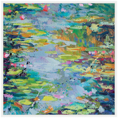 Sylvie Waterlilies at Giverny Framed Canvas by Rachel Christopoulos