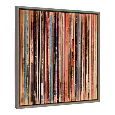 Sylvie Records Framed Canvas by Robert Cadloff of Bomobob by kateandlaurel - product image 16 for Resin Society