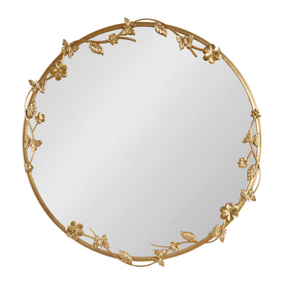 Rosella Floral Wall Mirror Metal