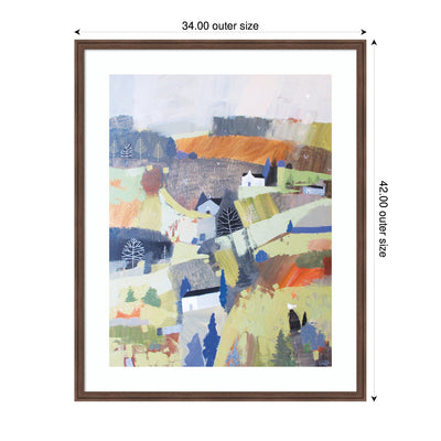 Framed Art Worlds View by Giuliana Lazzerini, 22x26
