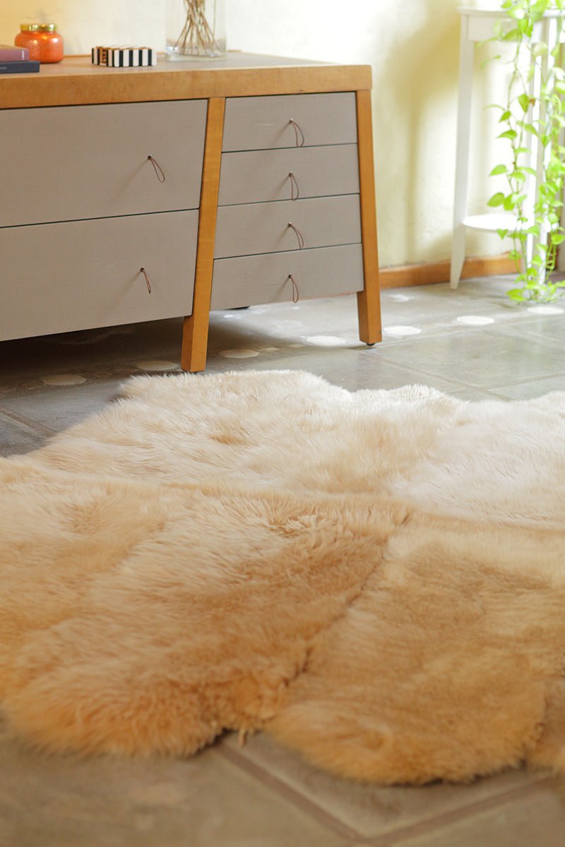 8-Pelt Irregular Area Rug by Homelosophy