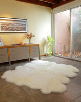 8-Pelt Irregular Area Rug by Homelosophy