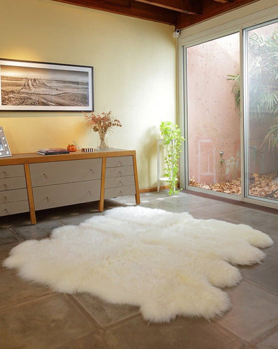 8-Pelt Irregular Area Rug by Homelosophy