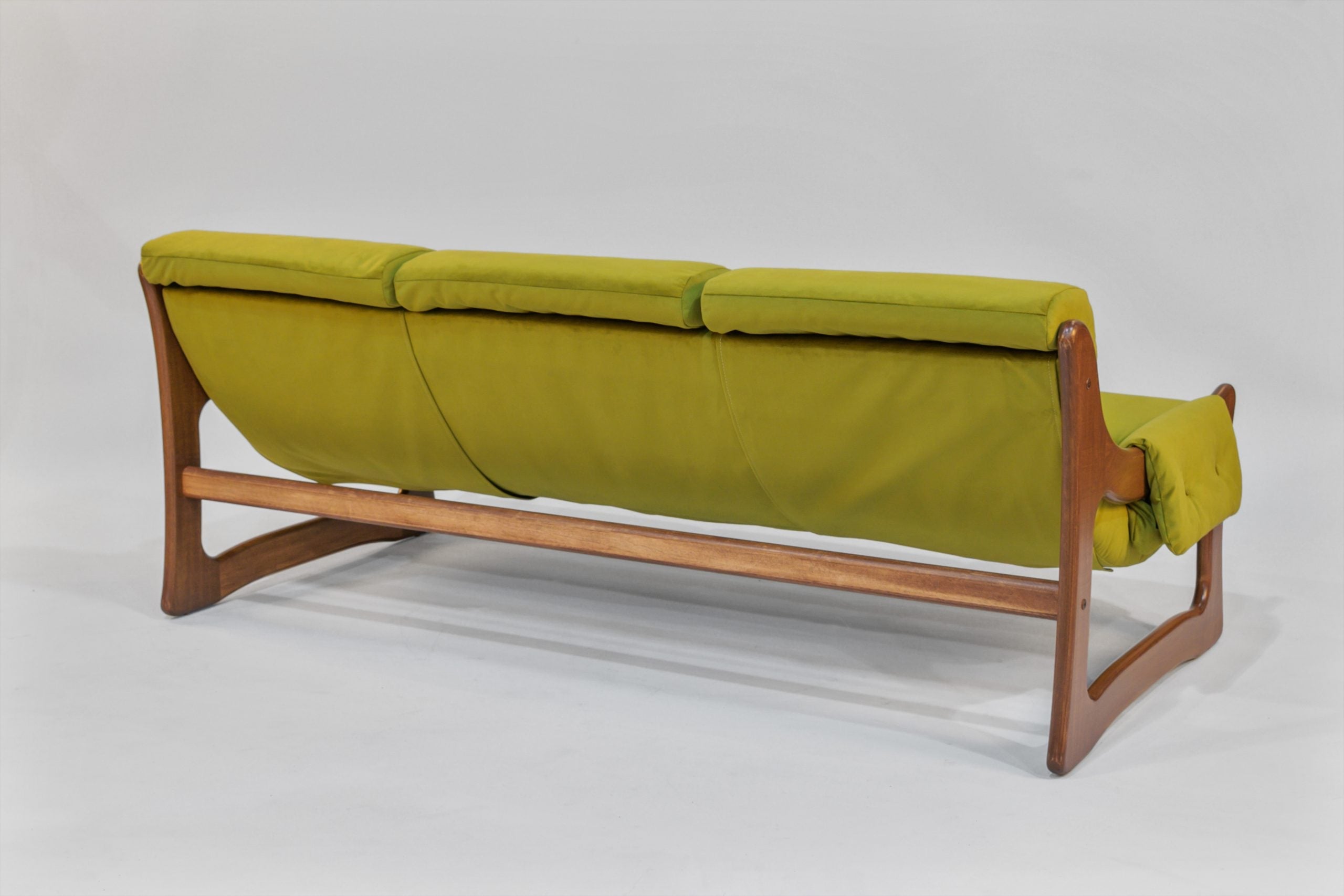 Sofa – Chronicle Cypress with Choice Hardwood Arms (Walnut Stain) by Enrico Bartolini - product image 4 for Resin Society