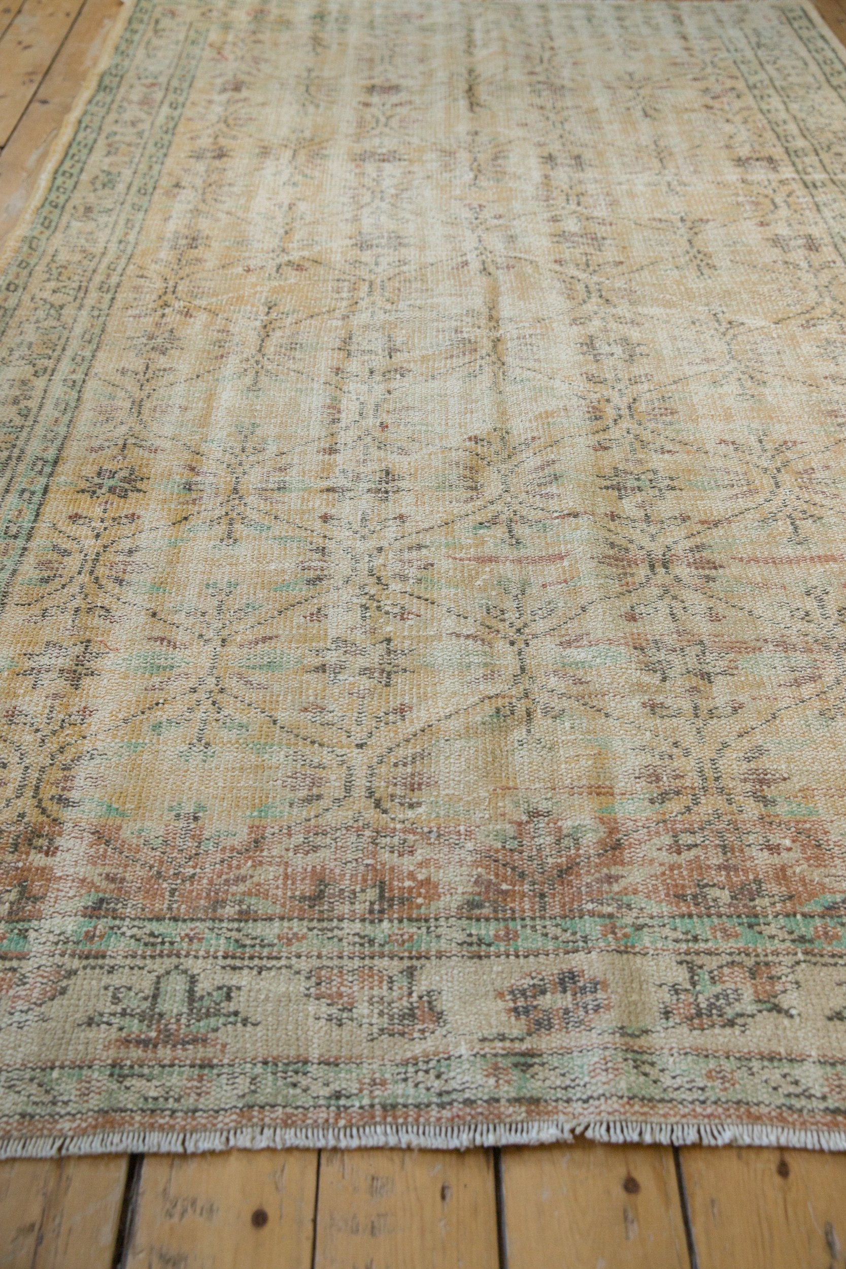 5.5x9 Vintage Distressed Oushak Carpet