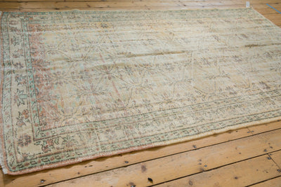 5.5x9 Vintage Distressed Oushak Carpet