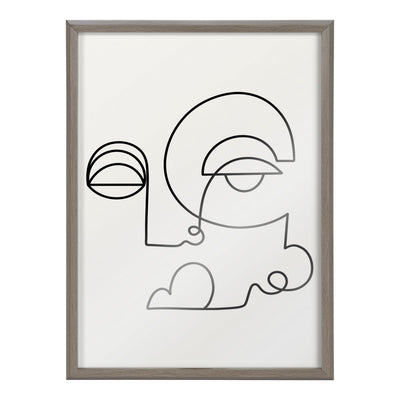 Blake Inner Battle Framed Printed Glass by Shatha Al Dafai