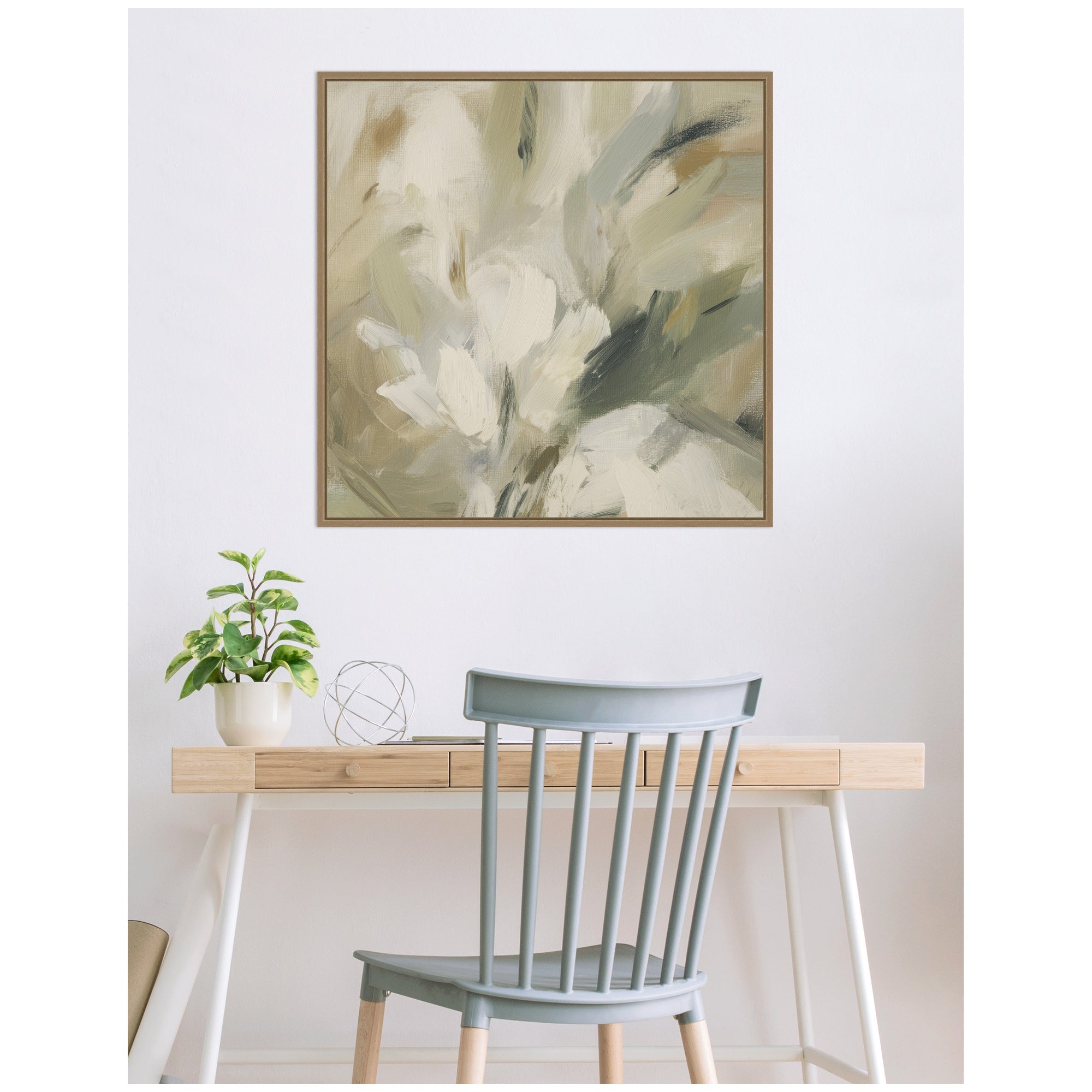 Olive Bloom No.
1 by Amy Lighthall Framed Canvas Wall Art Print