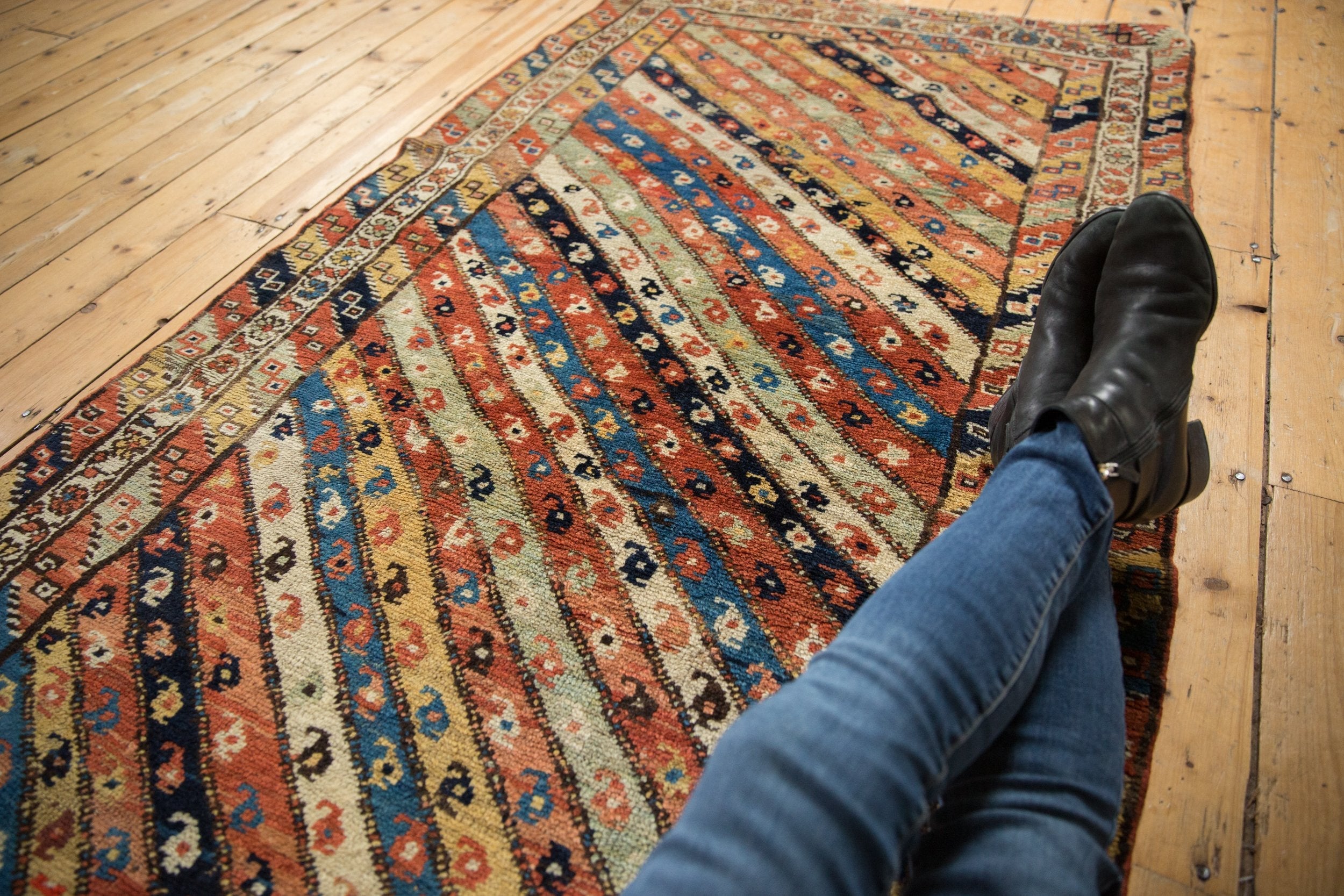 3.5x8.5 Antique Kurdish Rug Runner by Old New House® - product image 2 for Resin Society