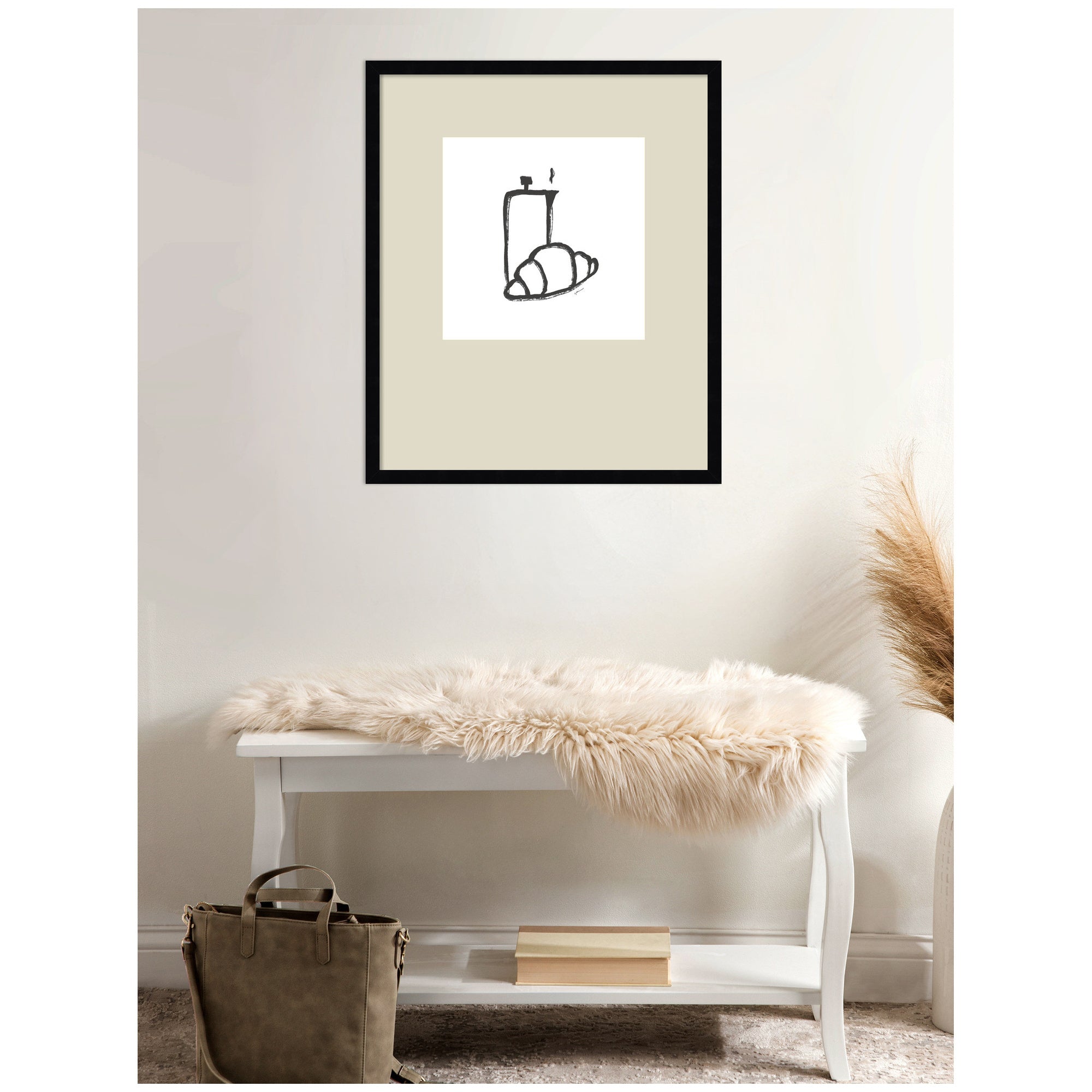 Breakfast Club No.
2 by Gabrielly Guedes Framed Wall Art Print