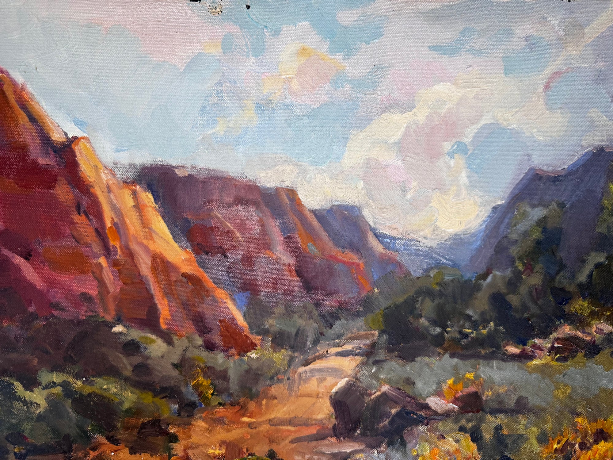 Eighty painting by John Beard Collection, 16x20 gallery wrap canvas artwork