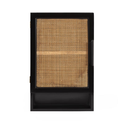 Ori Rattan Wall Cabinet with Cubby