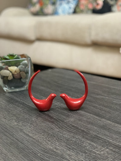 Vibhsa Red Bird Figurines of Heal and Happiness