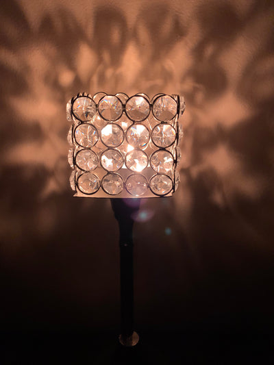 Hurricane Crystal Candle Holder (Square, 10")