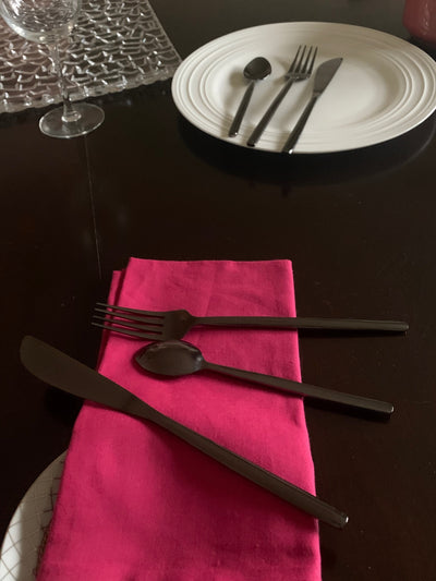 Black Stainless Steel Flatware 36 PC Set-Dinner knives by Vibhsa - product image 5 for Resin Society