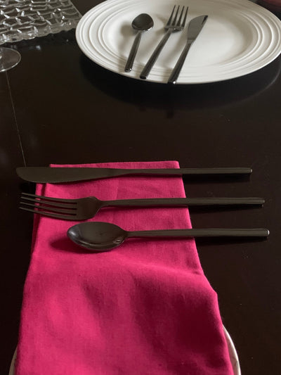 Black Stainless Steel Flatware 36 PC Set-Dinner knives by Vibhsa - product image 6 for Resin Society