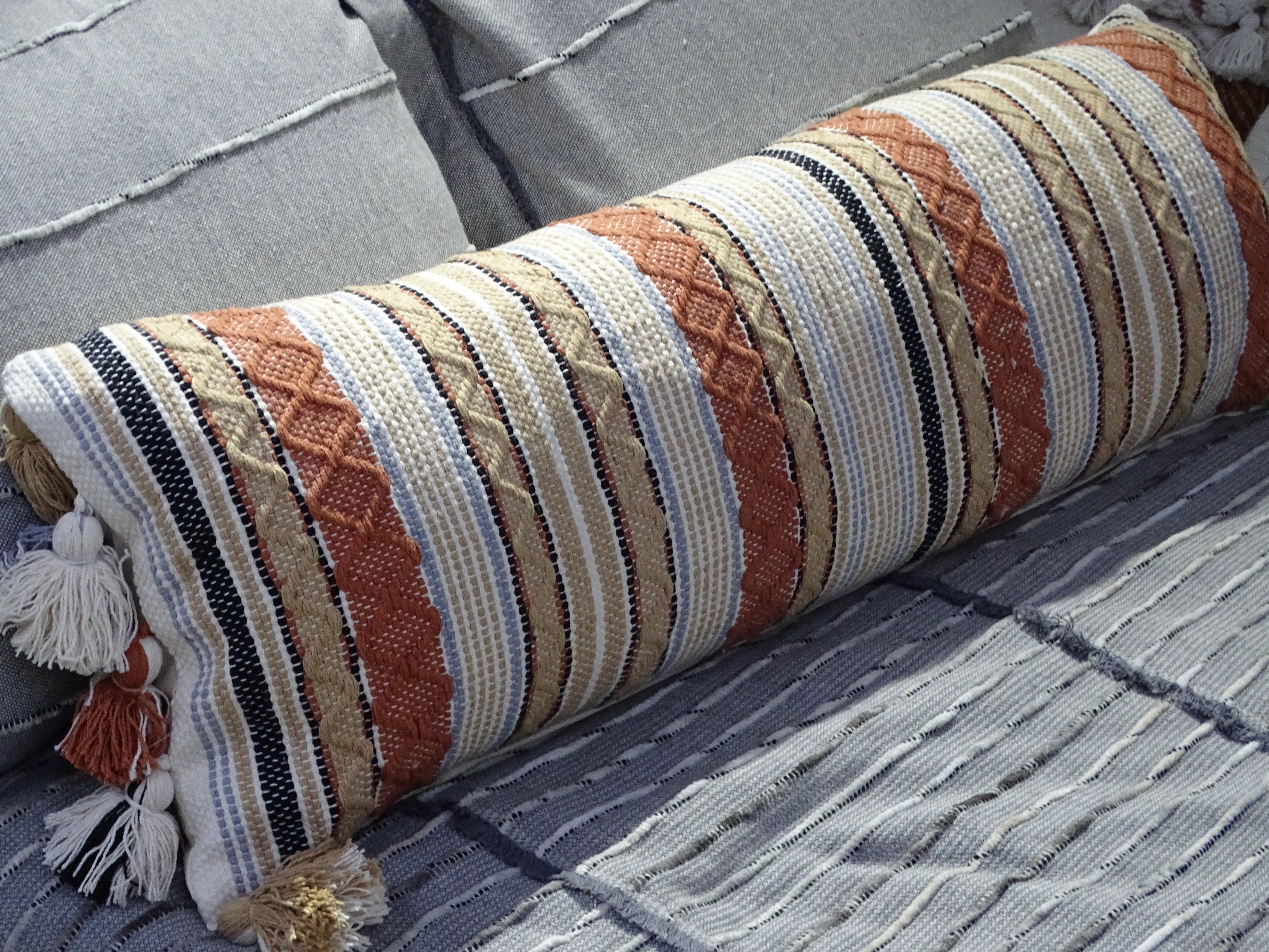 Large Decorative Accent Throw Pillow 14" x 40" by Vibhsa