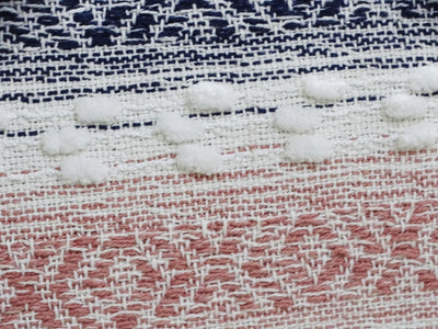 Throw Pillow for sofa with Tassels 22" X 22" Multicolor Insert Included