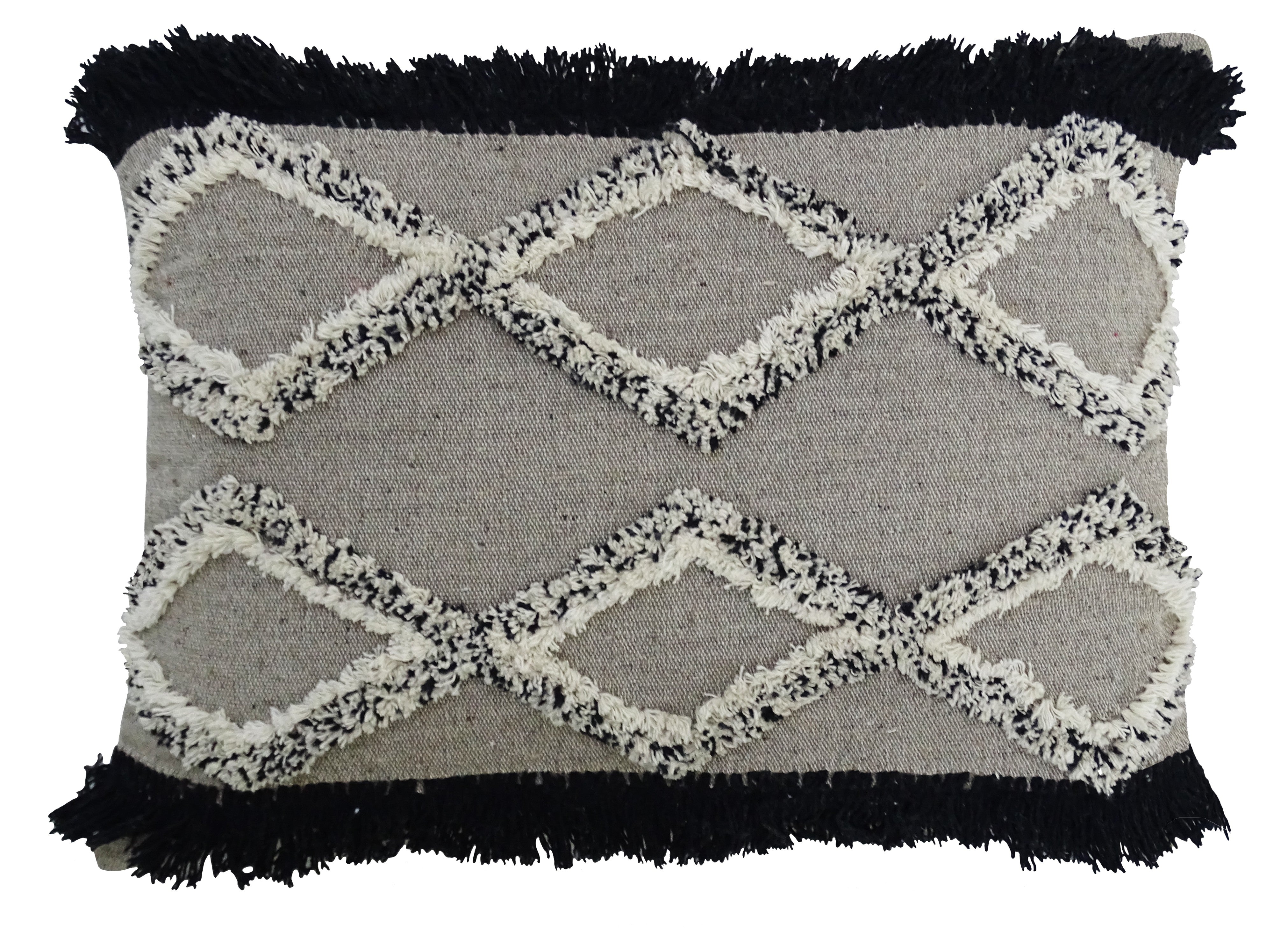 Tufted Decorative Pillow for Living Room 16"x 22"