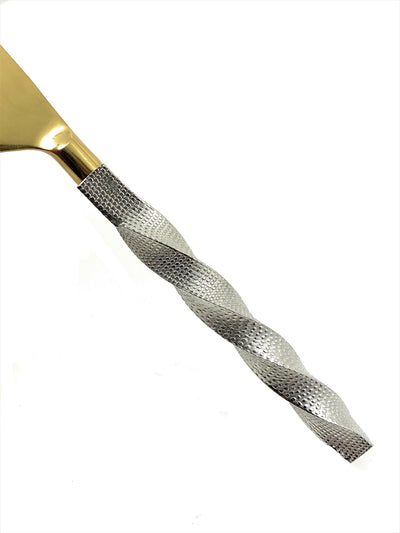 Golden Stainless Steel Flatware Set of 20 PC (Twsited)