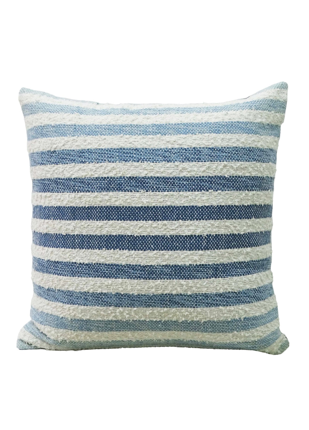 Linden Street 100% Cotton Ombre Textured Stripe Pillow showing textured stripes and soft color gradation