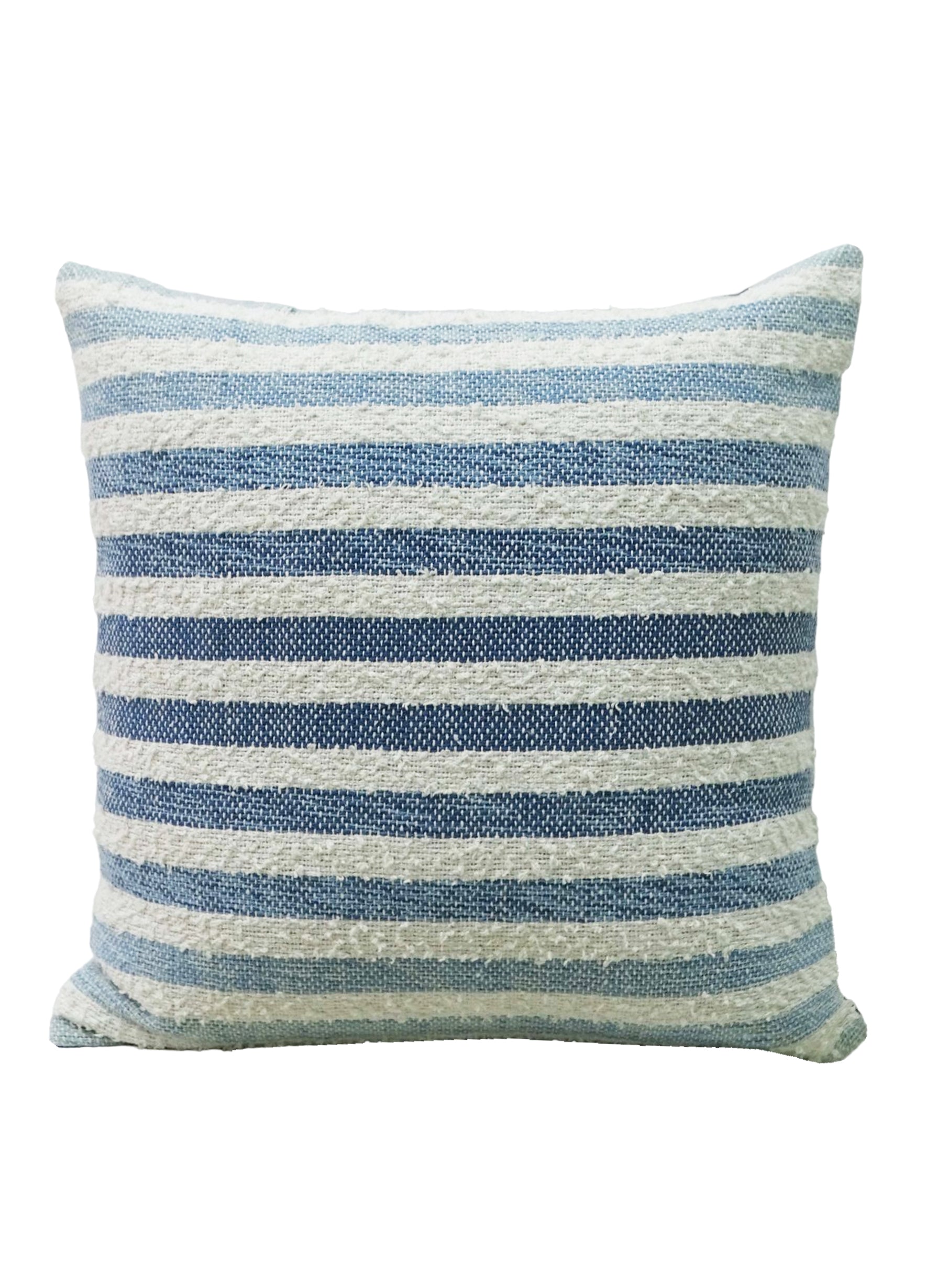 Linden Street 100% Cotton Ombre Textured Stripe Pillow showing textured stripes and soft color gradation