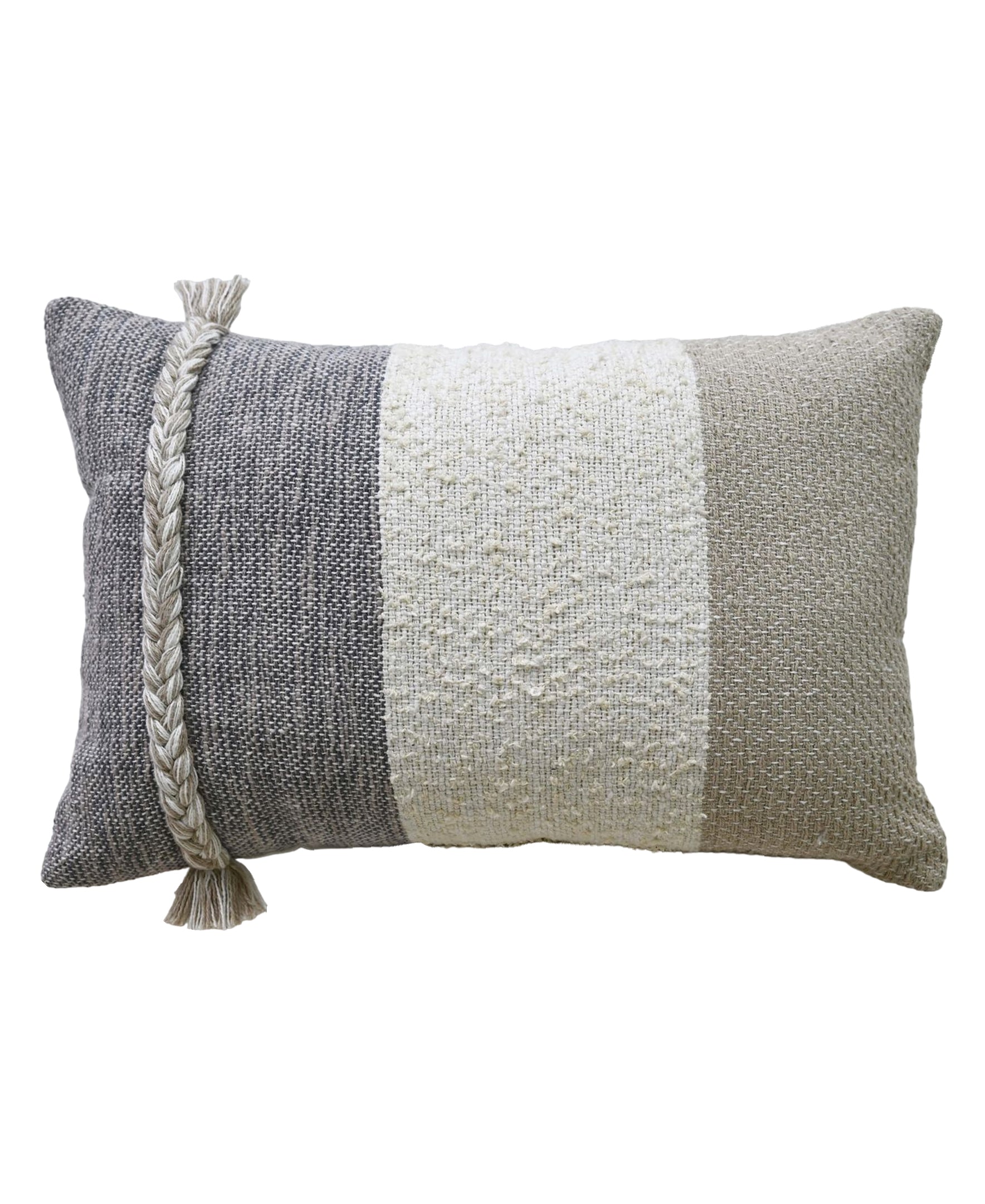 Linden Street Handloom Woven Wooden Textured Decorative Throw Pillow