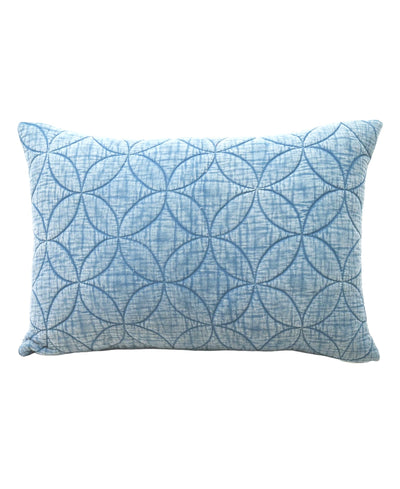 Vibhsa Textured Quilted Pattern Decorative Pillow in neutral color with quilted pattern