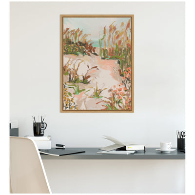 Sunrise Seascape by Annie Quigley Framed Canvas Wall Art Print