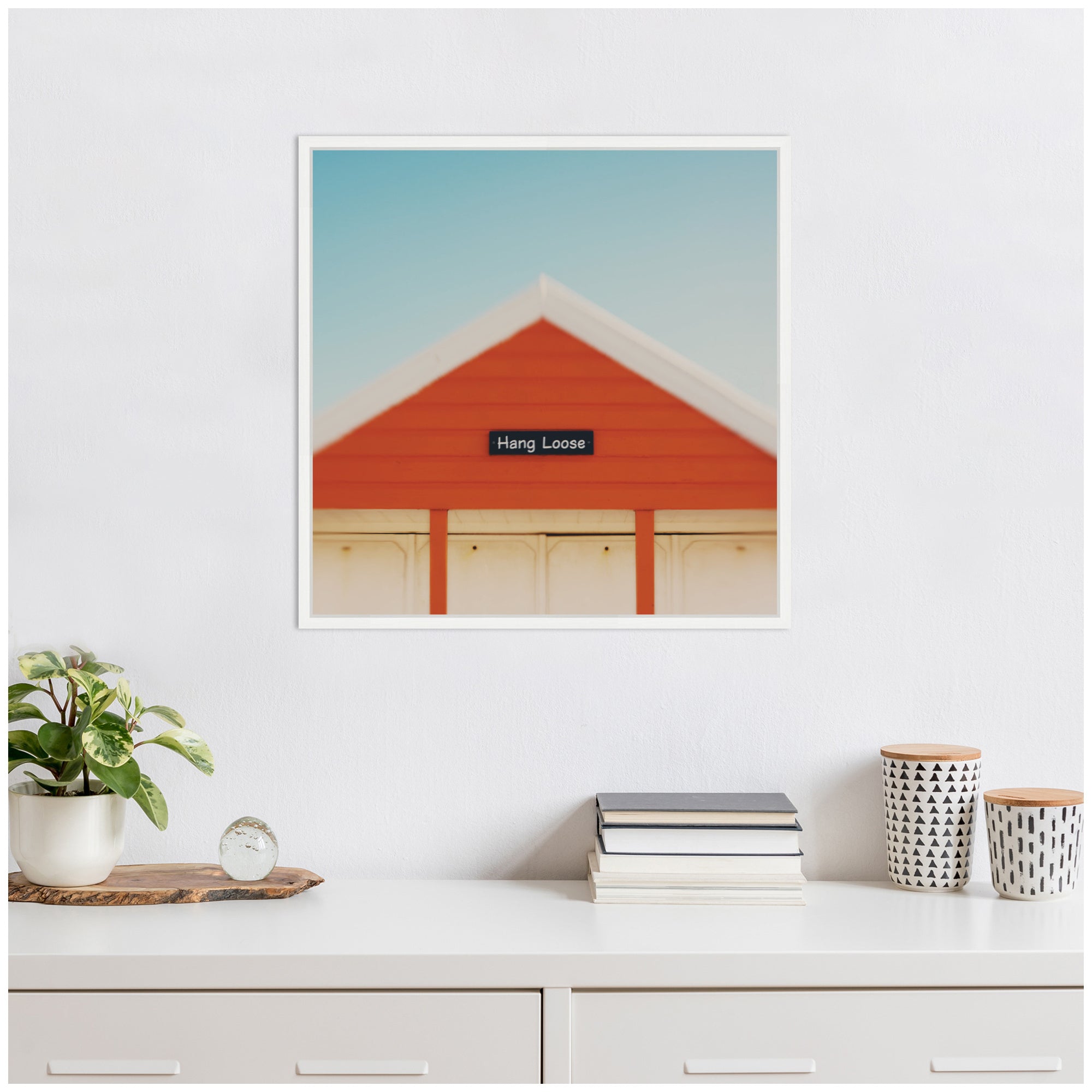 Hang Loose by Laura Evans Framed Canvas Wall Art Print