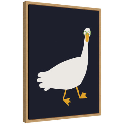 Sylvie Farm Duck Framed Canvas by Hannah Beisang
