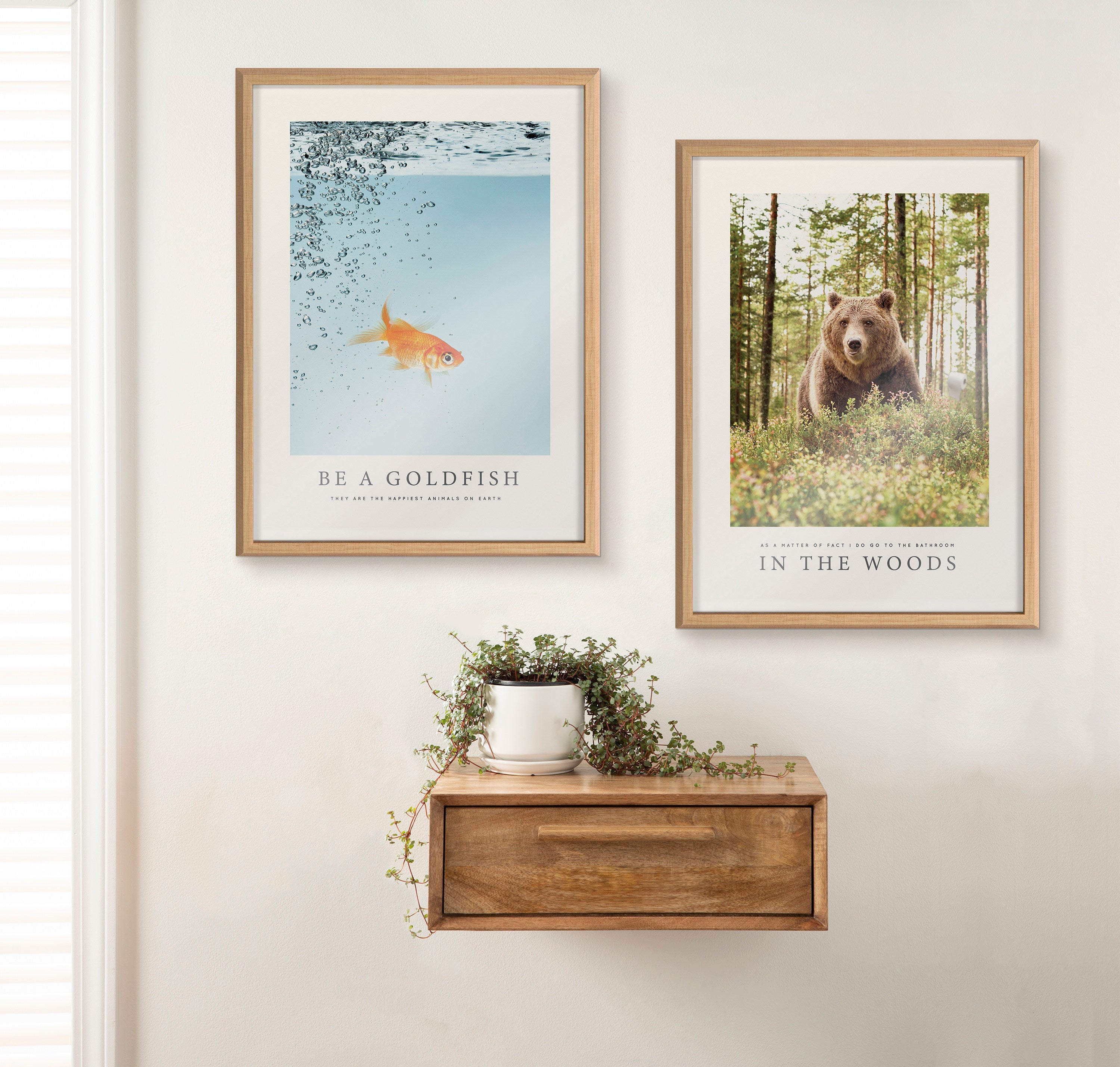 Blake Be A Goldfish Framed Printed Glass by The Creative Bunch Studio by kateandlaurel - product image 6 for Resin Society