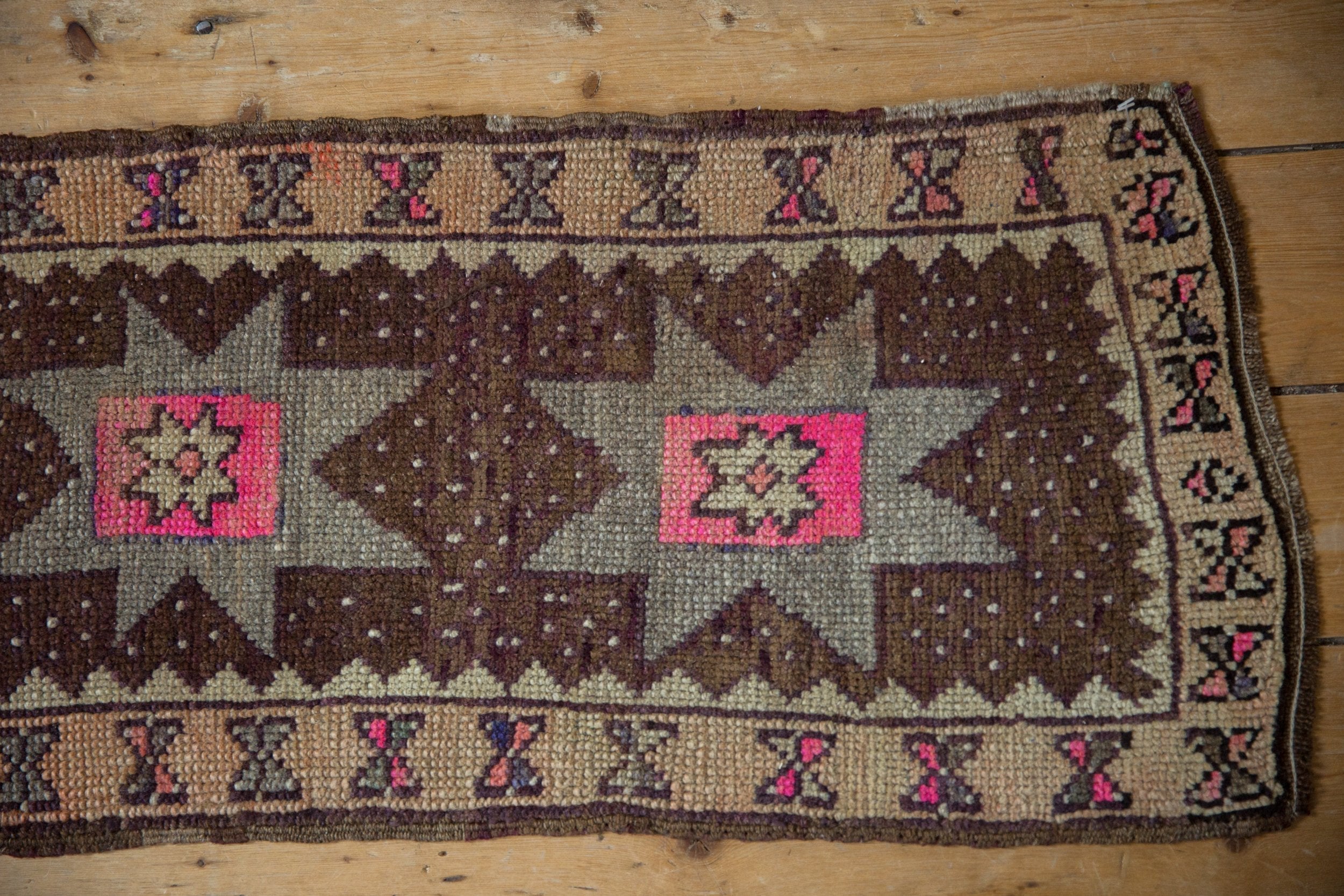 1.5x3 Vintage Distressed Oushak Rug Mat