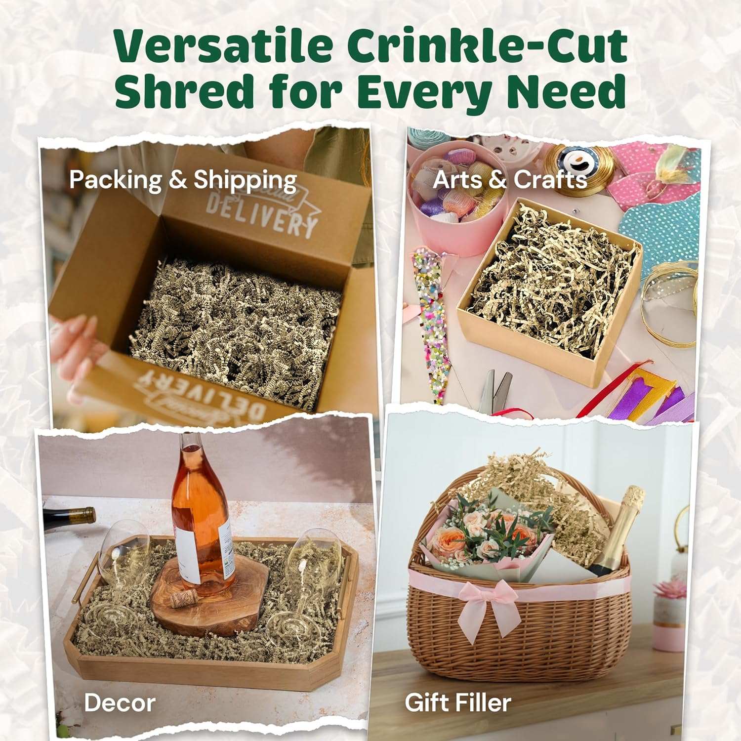 Premium Crinkle Paper - 10 LB Ivory by CrinklePak - product image 5 for Resin Society