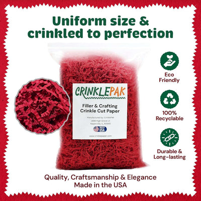 40 LB Red Crinkle Paper by CrinklePak - product image 4 for Resin Society